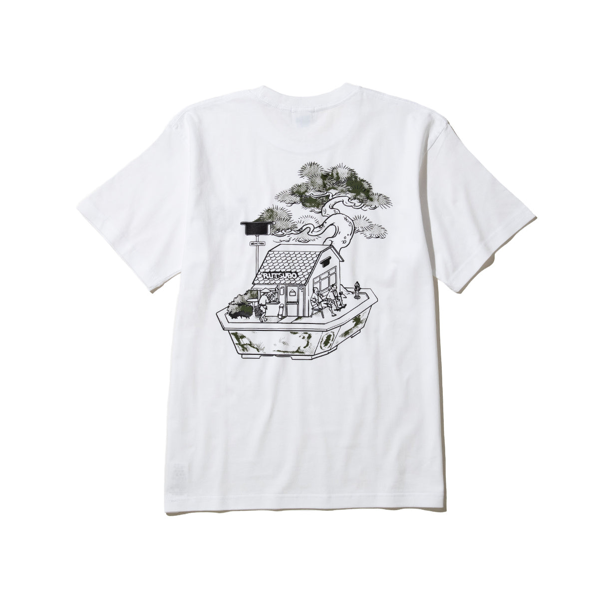 坩堝 BONSAI T-SHIRTS (RUTSUBO×YU SUDA） RUTSUBO ボンサイTシャツ(RUTSUBO×YU SUDA） R26SP-SUDA-TS2【メンズ コラボ ダブルステッチ仕様 コットン素材 26SS】