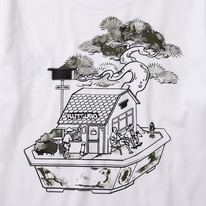 坩堝 BONSAI T-SHIRTS (RUTSUBO×YU SUDA） RUTSUBO ボンサイTシャツ(RUTSUBO×YU SUDA） R26SP-SUDA-TS2【メンズ コラボ ダブルステッチ仕様 コットン素材 26SS】