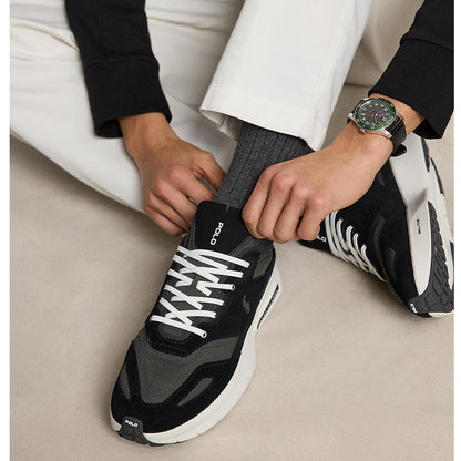 POLO RALPH LAUREN BOERUM KNIT-SNEAKERS ポロ ラルフ ローレン ボーラム ニット スニーカーズ MAPSFTW0CT20835001【メンズ スウェード メッシュアッパー クッション性 26SS】