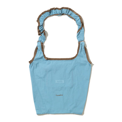 Casselini Frill Eco Bag キャセリーニ フリルエコバッグ 255-110503【レディース ナイロン素材 カラビナ付き 26SS】