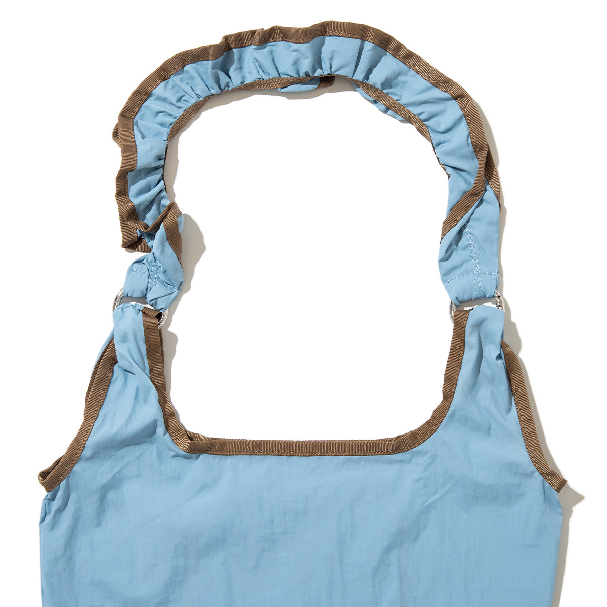 Casselini Frill Eco Bag キャセリーニ フリルエコバッグ 255-110503【レディース ナイロン素材 カラビナ付き 26SS】