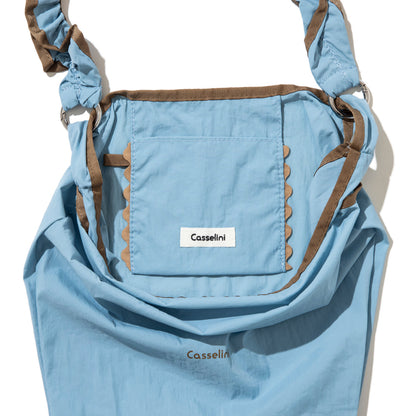 Casselini Frill Eco Bag キャセリーニ フリルエコバッグ 255-110503【レディース ナイロン素材 カラビナ付き 26SS】