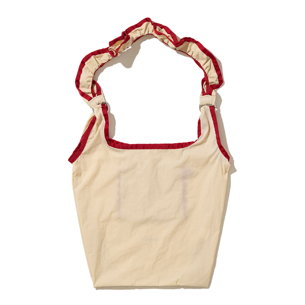 Casselini Frill Eco Bag キャセリーニ フリルエコバッグ 255-110503【レディース ナイロン素材 カラビナ付き 26SS】