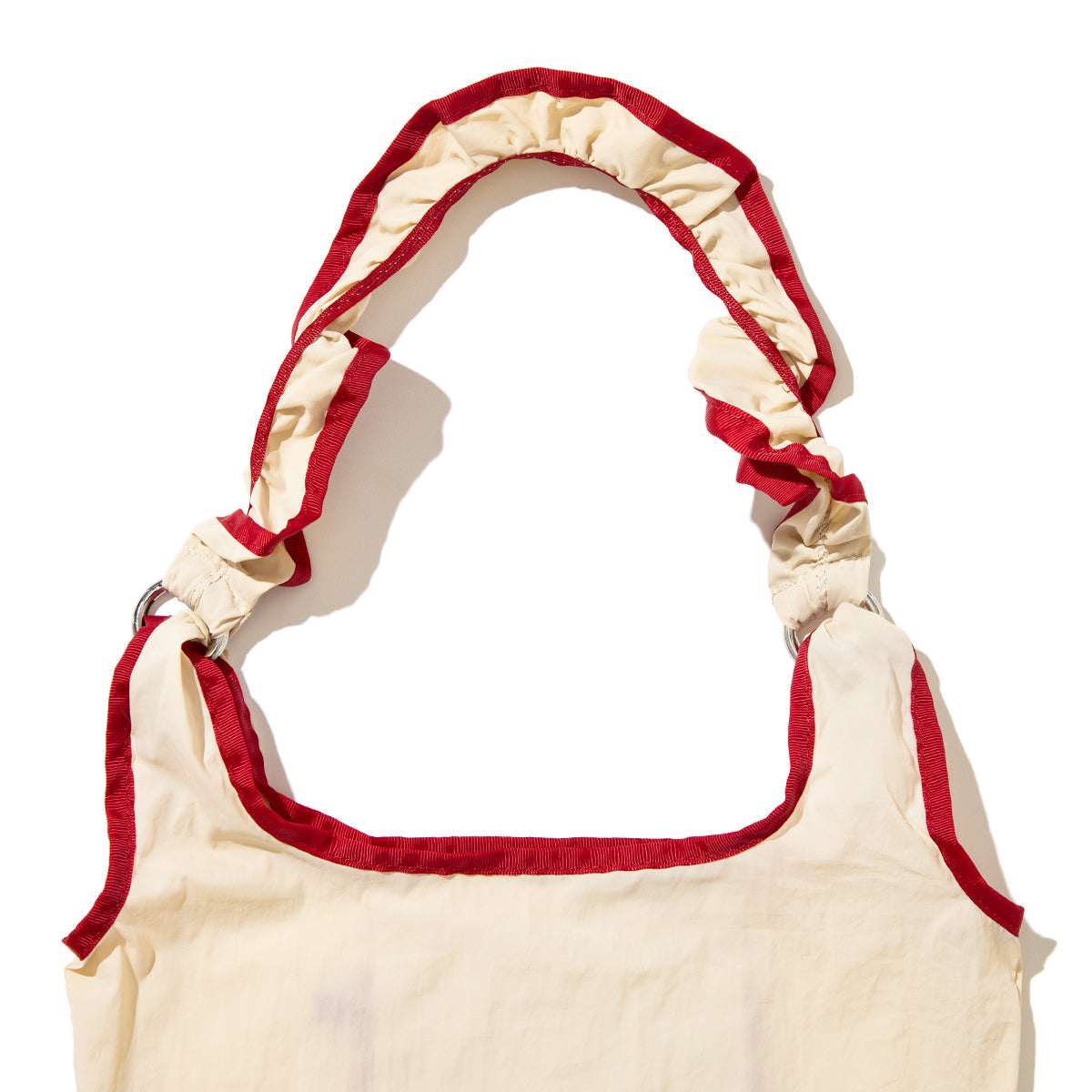Casselini Frill Eco Bag キャセリーニ フリルエコバッグ 255-110503【レディース ナイロン素材 カラビナ付き 26SS】