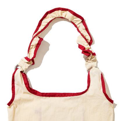Casselini Frill Eco Bag キャセリーニ フリルエコバッグ 255-110503【レディース ナイロン素材 カラビナ付き 26SS】