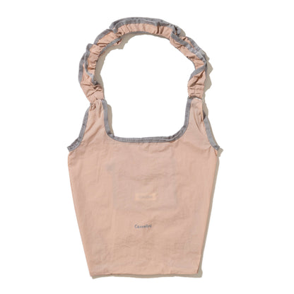 Casselini Frill Eco Bag キャセリーニ フリルエコバッグ 255-110503【レディース ナイロン素材 カラビナ付き 26SS】