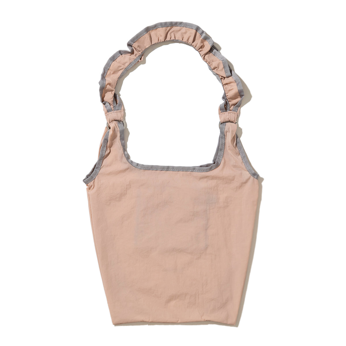 Casselini Frill Eco Bag キャセリーニ フリルエコバッグ 255-110503【レディース ナイロン素材 カラビナ付き 26SS】