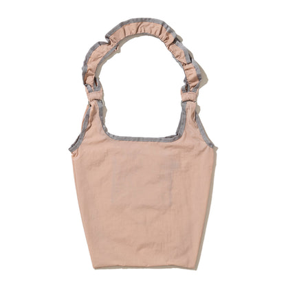 Casselini Frill Eco Bag キャセリーニ フリルエコバッグ 255-110503【レディース ナイロン素材 カラビナ付き 26SS】