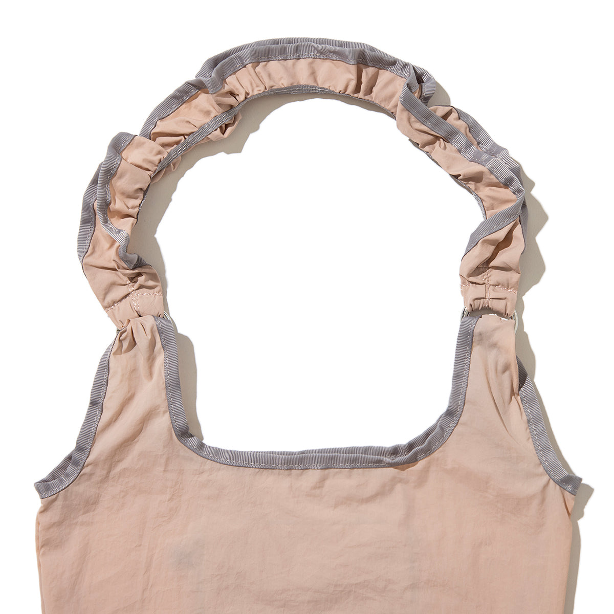 Casselini Frill Eco Bag キャセリーニ フリルエコバッグ 255-110503【レディース ナイロン素材 カラビナ付き 26SS】