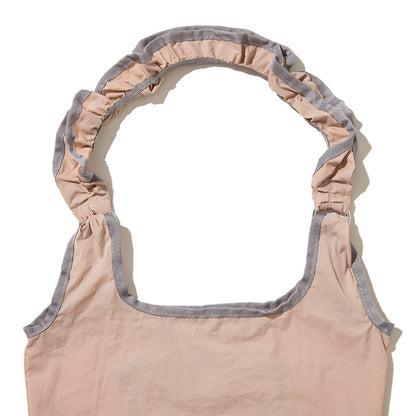 Casselini Frill Eco Bag キャセリーニ フリルエコバッグ 255-110503【レディース ナイロン素材 カラビナ付き 26SS】