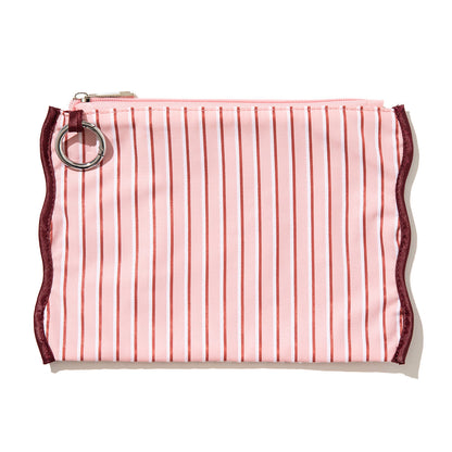Casselini Stripe Pouch Set キャセリーニ ストライプポーチセット 255-110601【レディース ストライプ カラビナ付き 26SS】