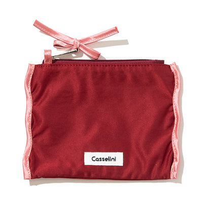 Casselini Stripe Pouch Set キャセリーニ ストライプポーチセット 255-110601【レディース ストライプ カラビナ付き 26SS】