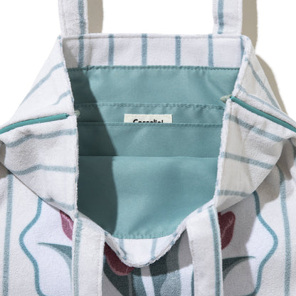 Casselini Pile Tulip Tote キャセリーニ パイルチューリップトート 259-600511【レディース フラワーモチーフ A4サイズ 26SS】