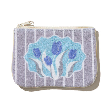 Casselini Pile Tulip Pouch キャセリーニ パイルチューリップポーチ 259-600604【レディース フラワーモチーフ 内ポケット 26SS】