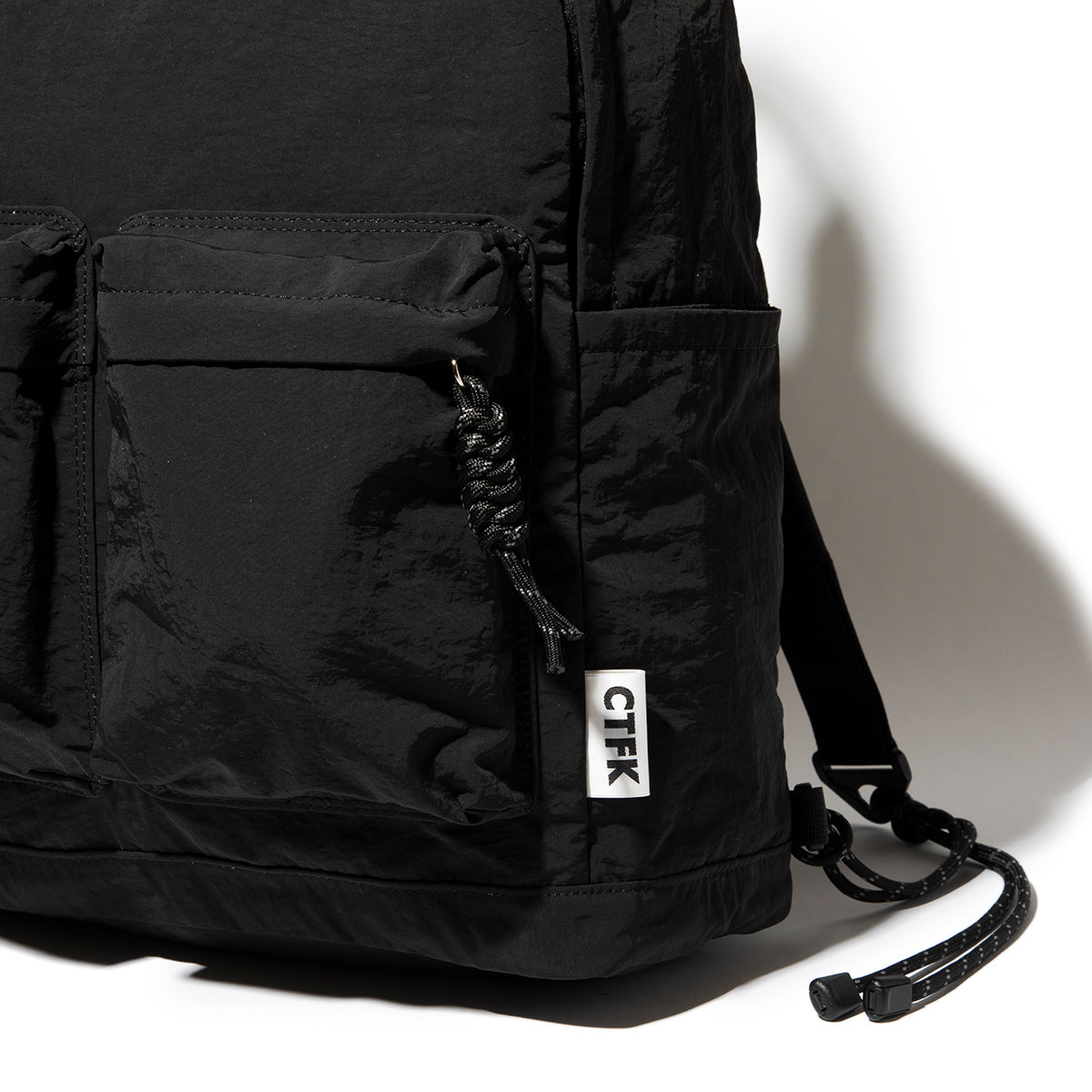 CONTROL FREAK Nylon cord backpack コントロールフリーク ナイロンコードリュック 252-120513-BLK【レディース 撥水 大容量 26SS】