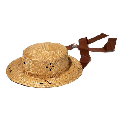 CONTROL FREAK Straw Ribbon Hat コントロールフリーク 雑材リボン付きハット 254-121709【レディース ２WAY 天然草 26SS】