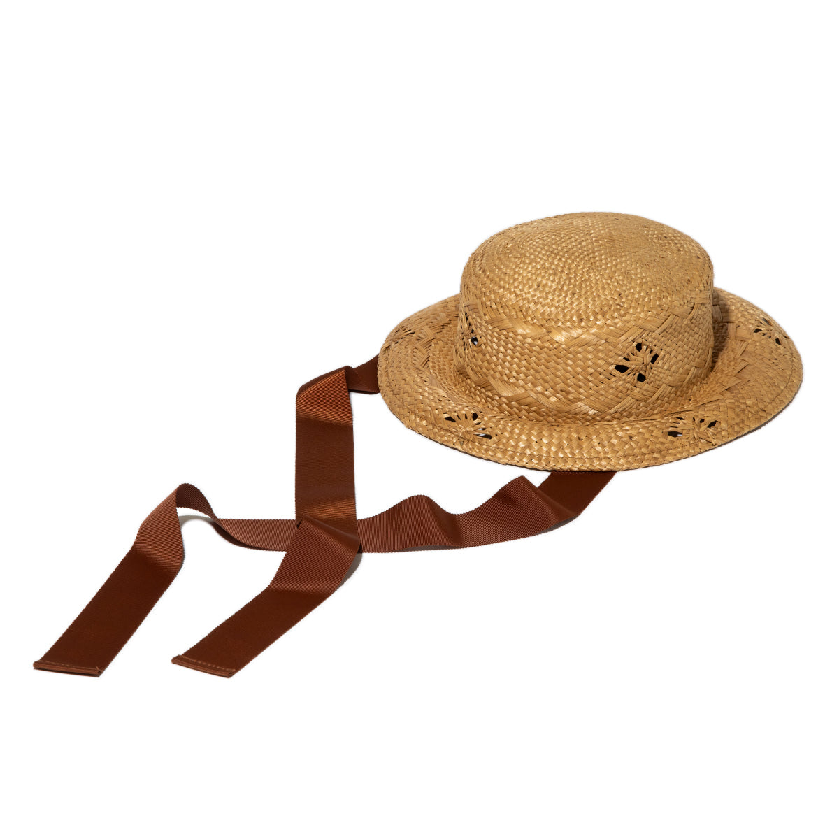 CONTROL FREAK Straw Ribbon Hat コントロールフリーク 雑材リボン付きハット 254-121709【レディース ２WAY 天然草 26SS】