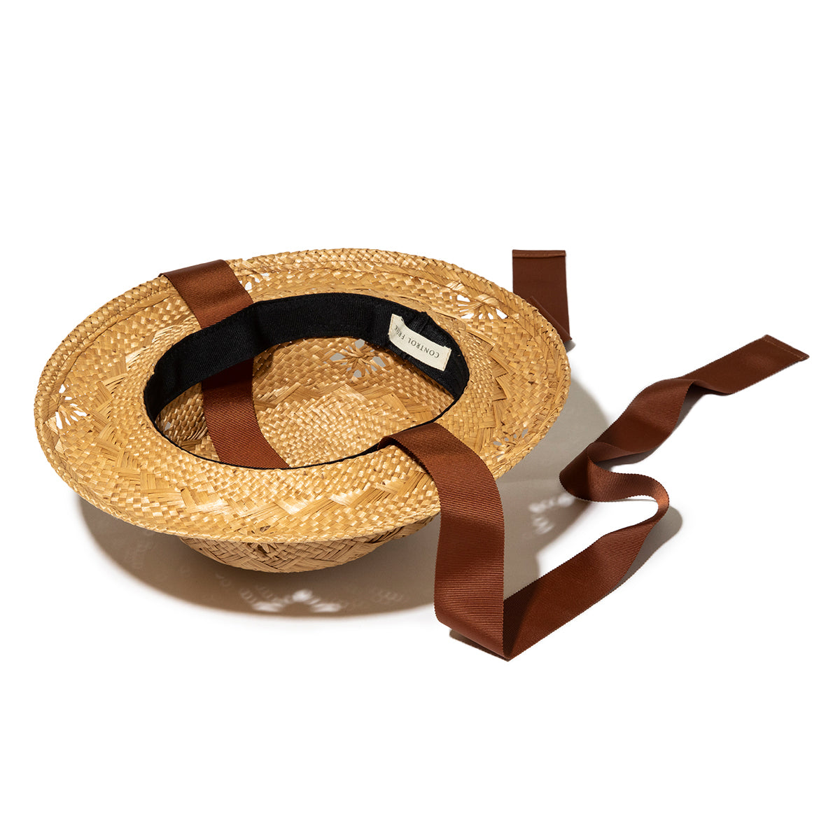 CONTROL FREAK Straw Ribbon Hat コントロールフリーク 雑材リボン付きハット 254-121709【レディース ２WAY 天然草 26SS】