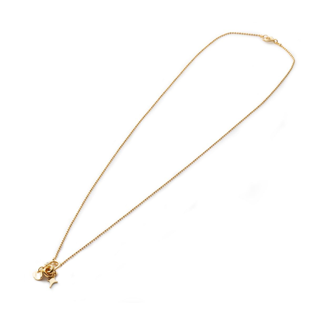 LAPUIS Sammy charm necklace ラピュイ サミー チャーム ネックレス 255-220111-GLD【レディース 日本製 26SS】