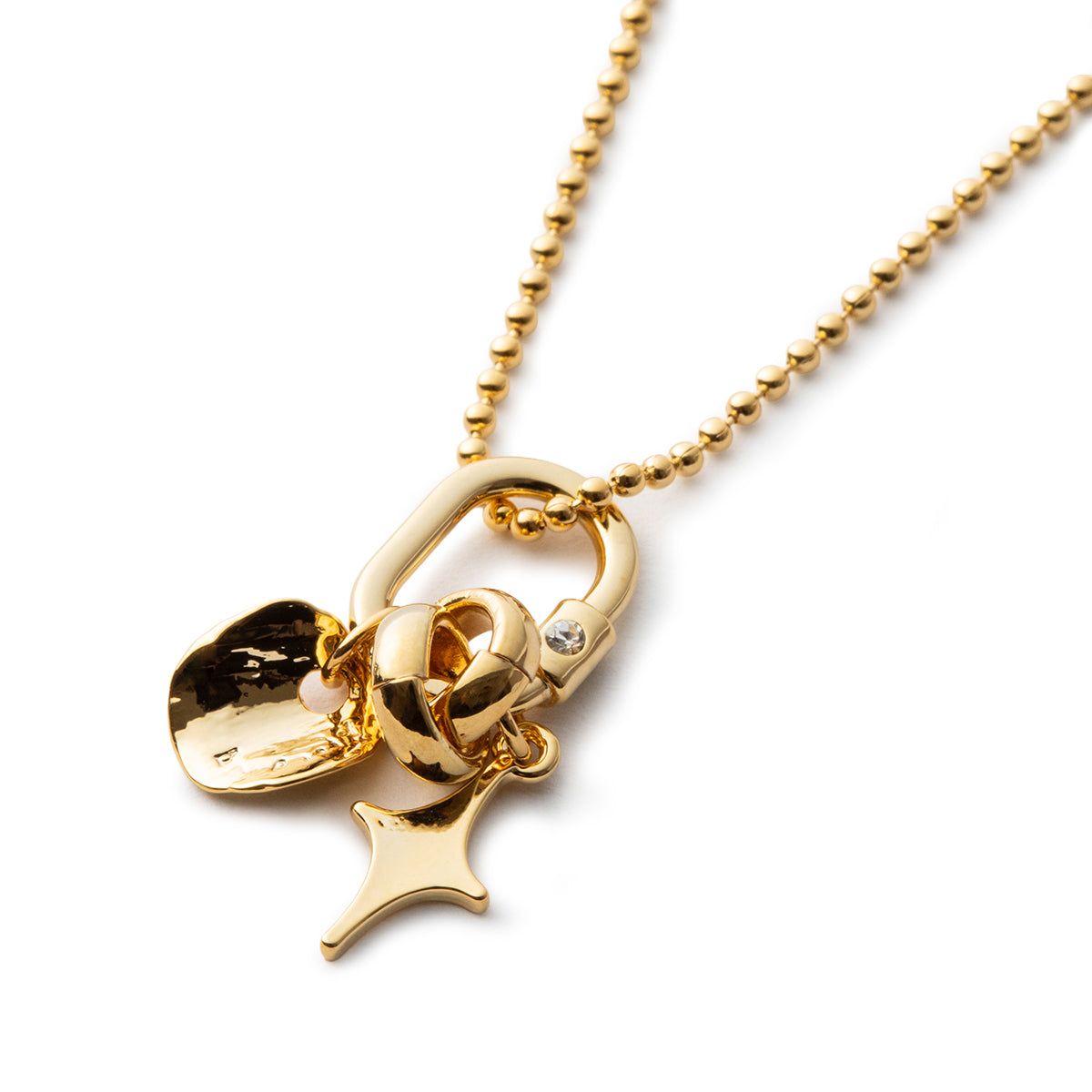 LAPUIS Sammy charm necklace ラピュイ サミー チャーム ネックレス 255-220111-GLD【レディース 日本製 26SS】