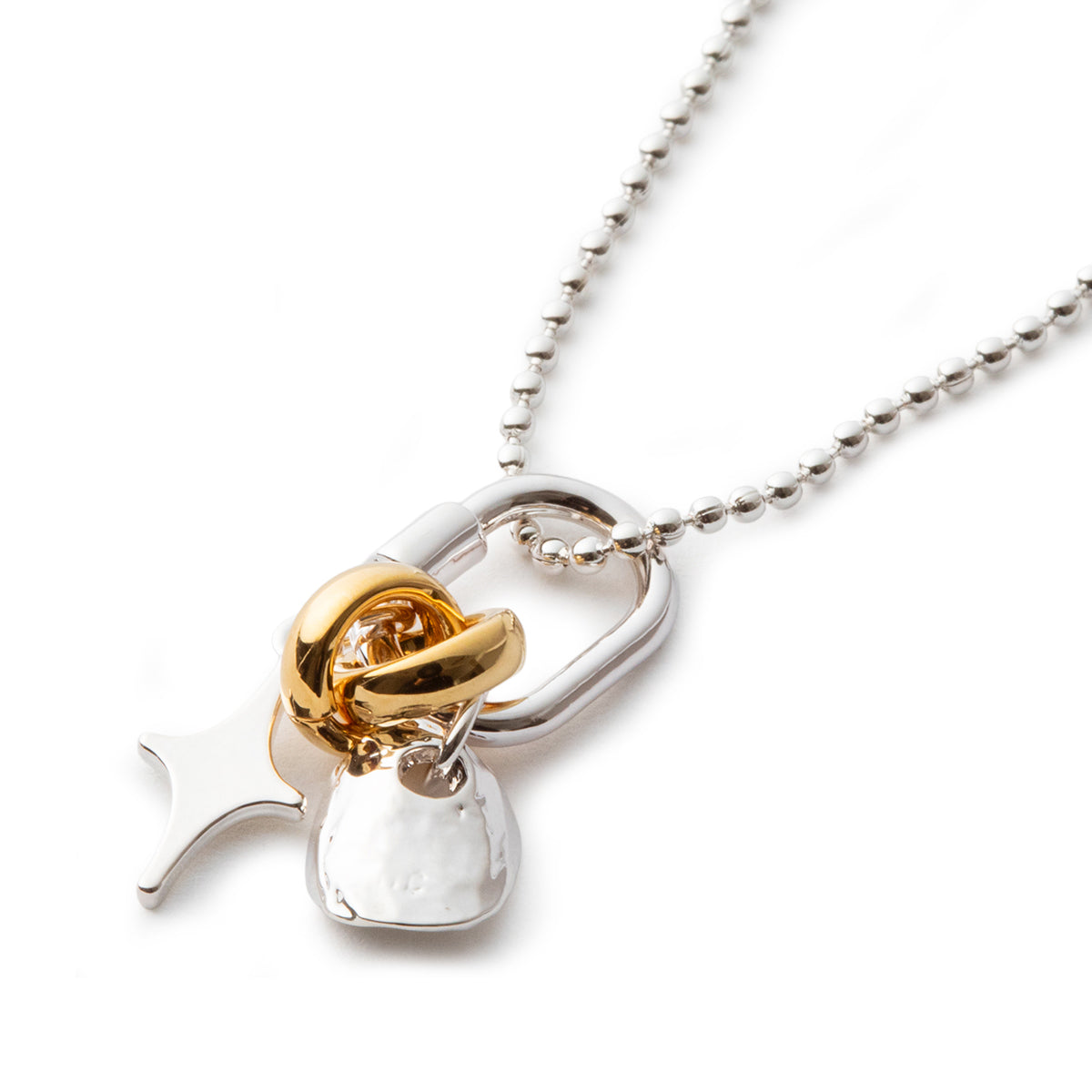 LAPUIS Sammy charm necklace ラピュイ サミー チャーム ネックレス 255-220111-MULTI【レディース 日本製 26SS】