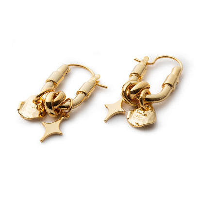 LAPUIS Sammy charm pierced earrings ラピュイ サミー チャーム ピアス 255-220112-GLD【レディース 日本製 26SS】