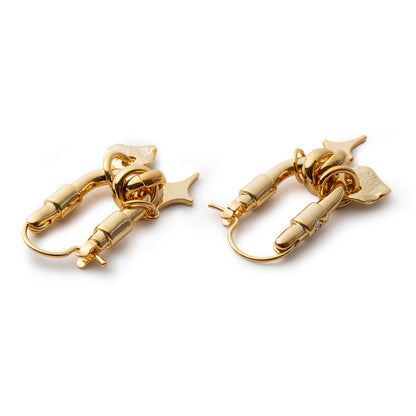 LAPUIS Sammy charm pierced earrings ラピュイ サミー チャーム ピアス 255-220112-GLD【レディース 日本製 26SS】