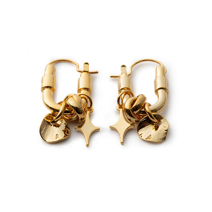 LAPUIS Sammy charm pierced earrings ラピュイ サミー チャーム ピアス 255-220112-GLD【レディース 日本製 26SS】
