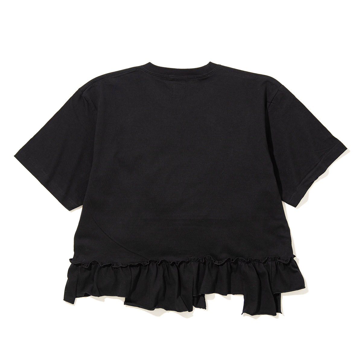 YuumiARIA EMBROIDERY FRILL FLOWERTT-SHIRT ユウミアリア エンブロイダリー フリル フラワー Tシャツ 261-AC025【レディース 刺繍Tシャツ バックデザイン 半袖Tシャツ デザインTシャツ 26SS】