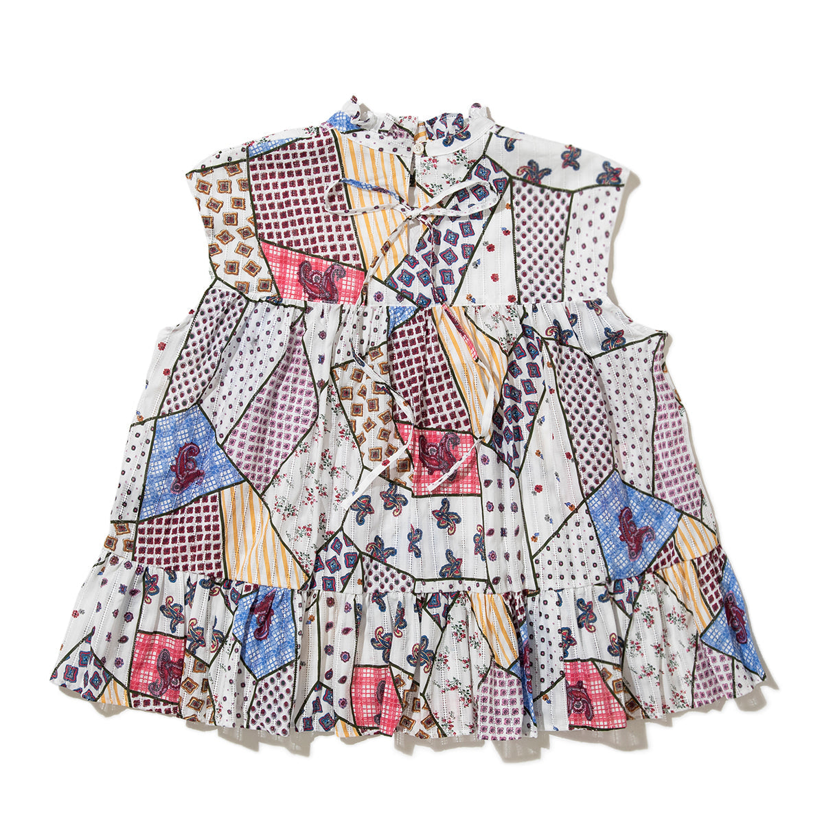 YuumiARIA GATHERED TOPS ユウミアリア ギャザー トップス 261-AS017【レディース ギャザートップス プリントトップス シアートップス デザイントップス 26SS】