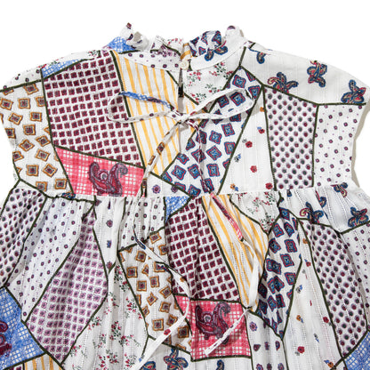 YuumiARIA GATHERED TOPS ユウミアリア ギャザー トップス 261-AS017【レディース ギャザートップス プリントトップス シアートップス デザイントップス 26SS】