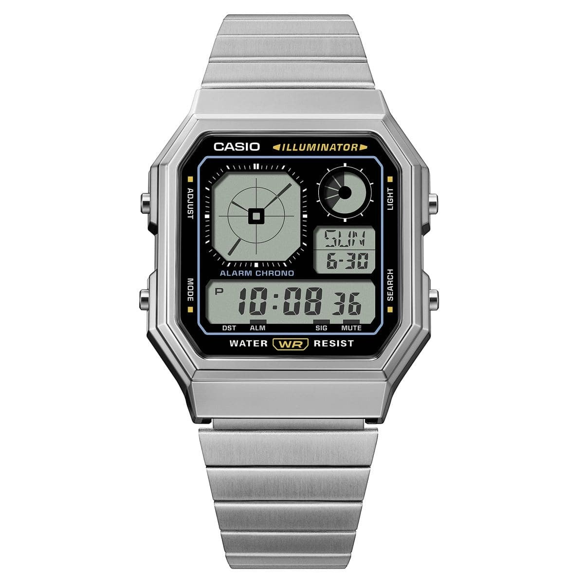 CASIO A130WE-1AJF カシオ A130WE-1AJF A130WE-1AJF【メンズ メタル素材 デジタル時計 防水 26SS】