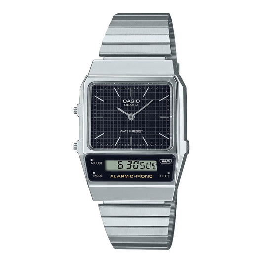 CASIO AQ-800E-1AJF カシオ AQ-800E-1AJF AQ-800E-1AJF【レディース 腕時計 レトロ 時分針 メタルバンド アラーム搭載  26FW】