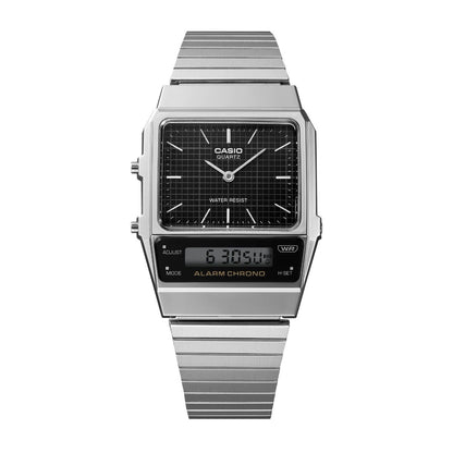 CASIO AQ-800E-1AJF カシオ AQ-800E-1AJF AQ-800E-1AJF【レディース 腕時計 レトロ 時分針 メタルバンド アラーム搭載  26FW】