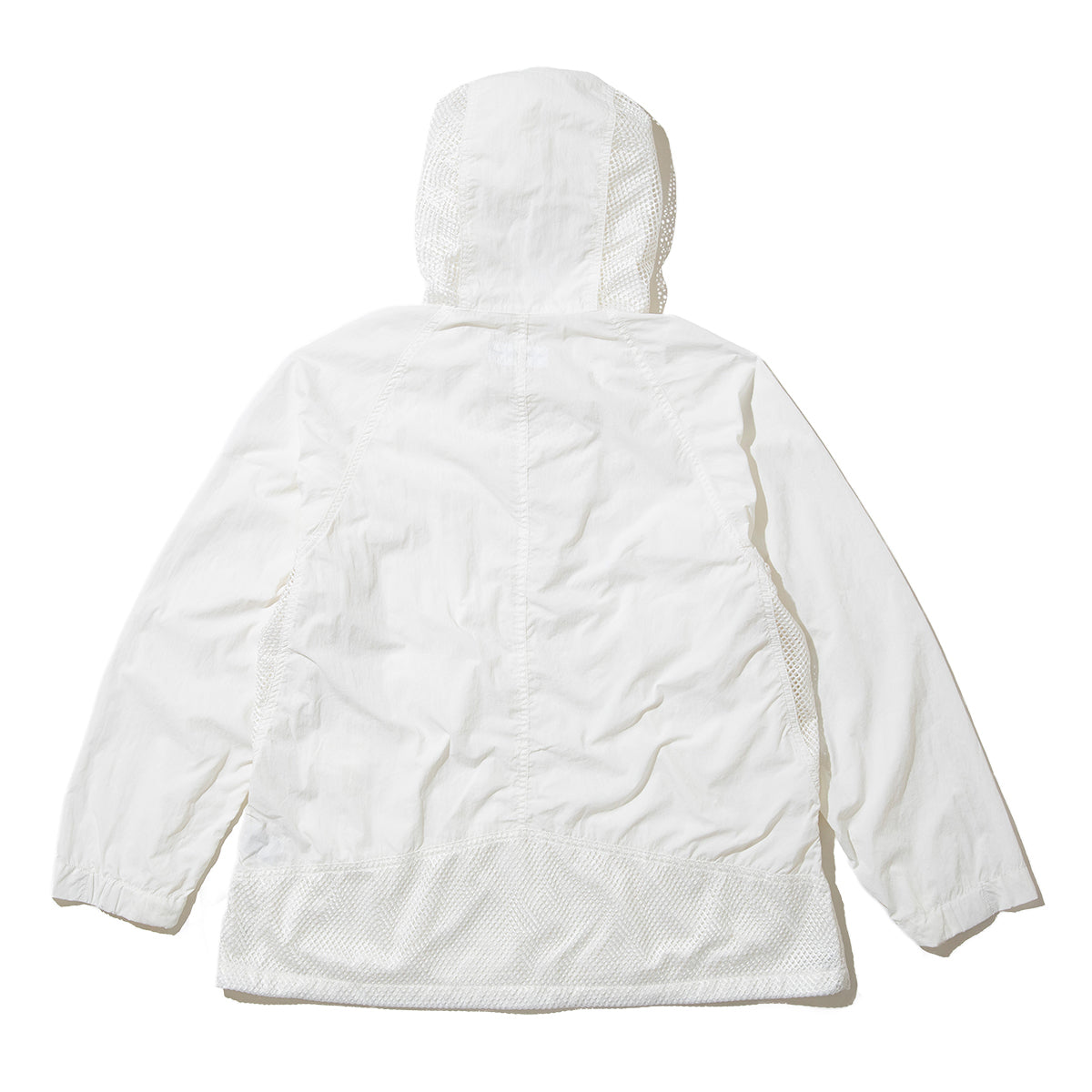 UNFRM OUTDOOR STANDARD NY TYPEWRITER PANEL MESH DECK PARKA ユニフォームアウトドアスタンダード NY タイプライター パネル メッシュ デッキ パーカー SS-4302【メンズ ナイロン素材 通気性 ドローコード 26SS】