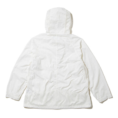 UNFRM OUTDOOR STANDARD NY TYPEWRITER PANEL MESH DECK PARKA ユニフォームアウトドアスタンダード NY タイプライター パネル メッシュ デッキ パーカー SS-4302【メンズ ナイロン素材 通気性 ドローコード 26SS】
