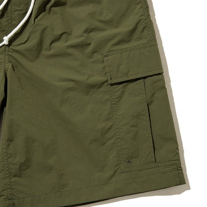 UNFRM OUTDOOR STANDARD NY TYPEWRITER MESH LINED 6/10 BDU WIDE SHORTS ユニフォームアウトドアスタンダード NY タイプライター メッシュ ラインド 6/10 BDU ワイド ショーツ SS-7617【メンズ 通気性 収納性 ナイロン素材 26SS】