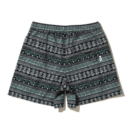 UNFRM OUTDOOR STANDARD 2WAY BAGGY SURF 80s RETRO BORDER SHORTS ユニフォームアウトドアスタンダード ２WAY バギー サーフ 80s レトロ ボーダー ショーツ SS-7619【メンズ 2WAY 収納 ボーダー 26SS】