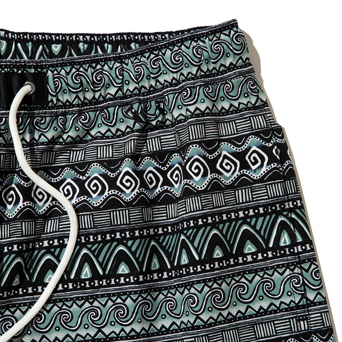 UNFRM OUTDOOR STANDARD 2WAY BAGGY SURF 80s RETRO BORDER SHORTS ユニフォームアウトドアスタンダード ２WAY バギー サーフ 80s レトロ ボーダー ショーツ SS-7619【メンズ 2WAY 収納 ボーダー 26SS】