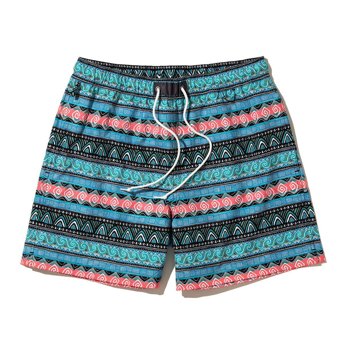 UNFRM OUTDOOR STANDARD 2WAY BAGGY SURF 80s RETRO BORDER SHORTS ユニフォームアウトドアスタンダード ２WAY バギー サーフ 80s レトロ ボーダー ショーツ SS-7619【メンズ 2WAY 収納 ボーダー 26SS】