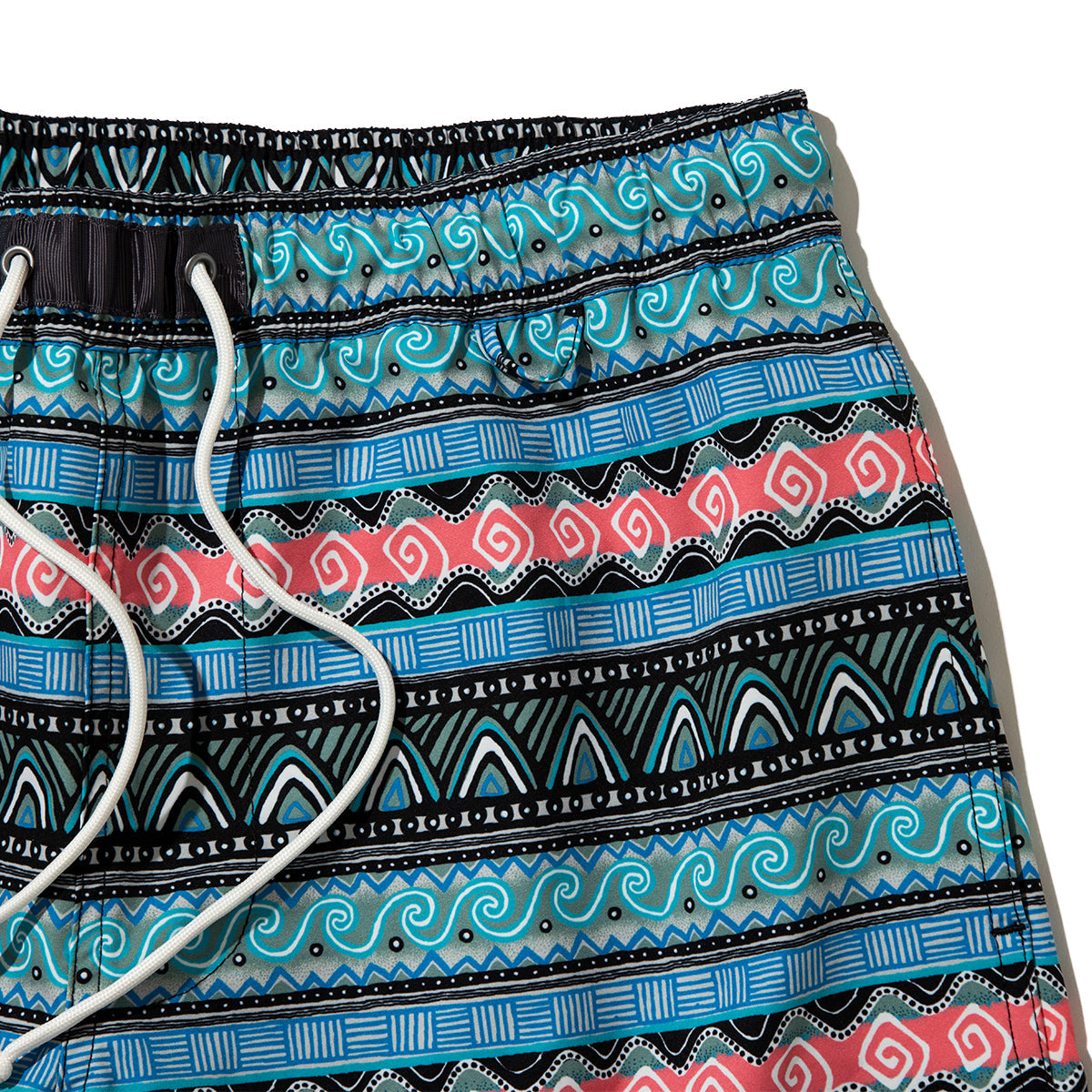 UNFRM OUTDOOR STANDARD 2WAY BAGGY SURF 80s RETRO BORDER SHORTS ユニフォームアウトドアスタンダード ２WAY バギー サーフ 80s レトロ ボーダー ショーツ SS-7619【メンズ 2WAY 収納 ボーダー 26SS】