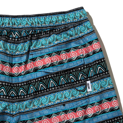 UNFRM OUTDOOR STANDARD 2WAY BAGGY SURF 80s RETRO BORDER SHORTS ユニフォームアウトドアスタンダード ２WAY バギー サーフ 80s レトロ ボーダー ショーツ SS-7619【メンズ 2WAY 収納 ボーダー 26SS】