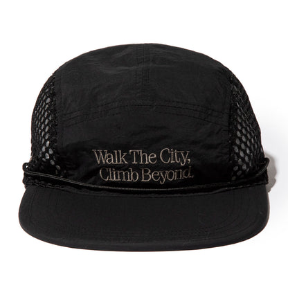 UNFRM OUTDOOR STANDARD 2WAY "WTCB" EMBROIDERY 5P LONG VISOR MESH CAP ユニフォームアウトドアスタンダード 2ウェイ “ダブリューティーシービー” エンブロイダリー 5パネル ロングバイザー メッシュキャップ SS-7620【メンズ メッシュ 26SS】