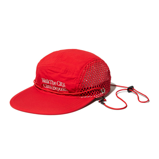 UNFRM OUTDOOR STANDARD 2WAY "WTCB" EMBROIDERY 5P LONG VISOR MESH CAP ユニフォームアウトドアスタンダード 2ウェイ “ダブリューティーシービー” エンブロイダリー 5パネル ロングバイザー メッシュキャップ SS-7620【メンズ メッシュ 26SS】