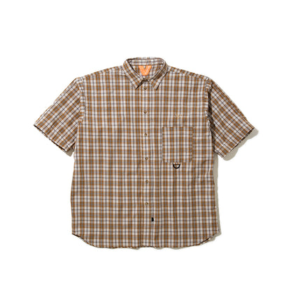 FLATLUX Grand Blue Shirt フラットラックス グランド ブルー シャツ FX25-111【メンズ コットン素材 チェック柄 長袖 26SS】