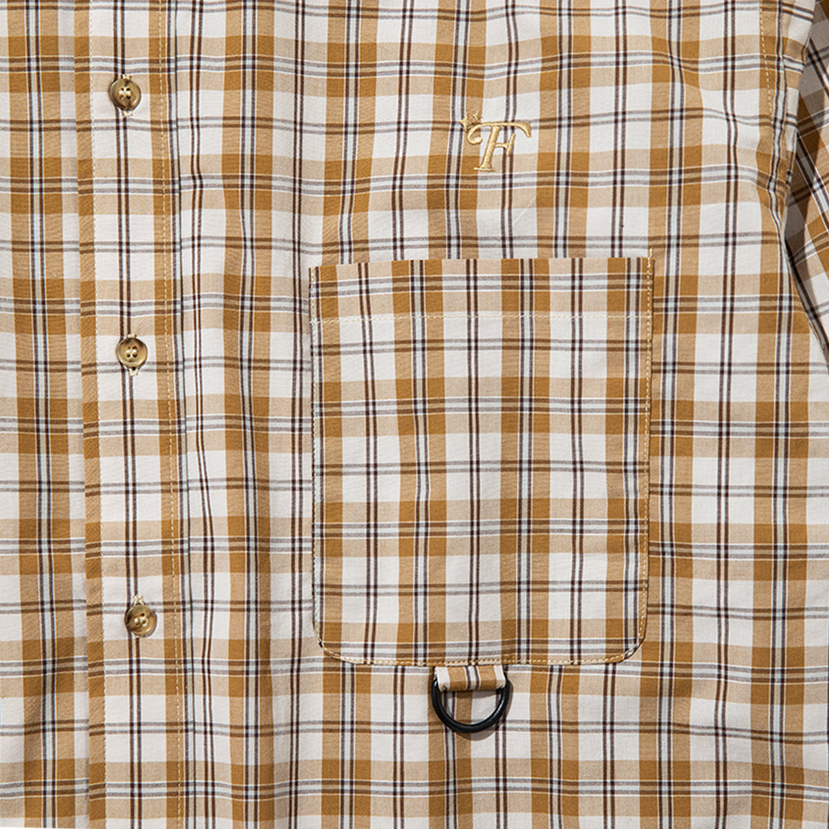 FLATLUX Grand Blue Shirt フラットラックス グランド ブルー シャツ FX25-111【メンズ コットン素材 チェック柄 長袖 26SS】