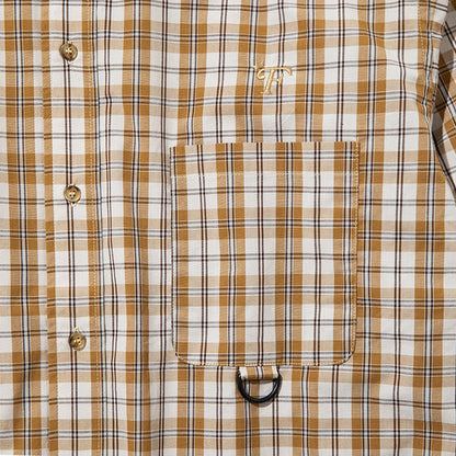 FLATLUX Grand Blue Shirt フラットラックス グランド ブルー シャツ FX25-111【メンズ コットン素材 チェック柄 長袖 26SS】