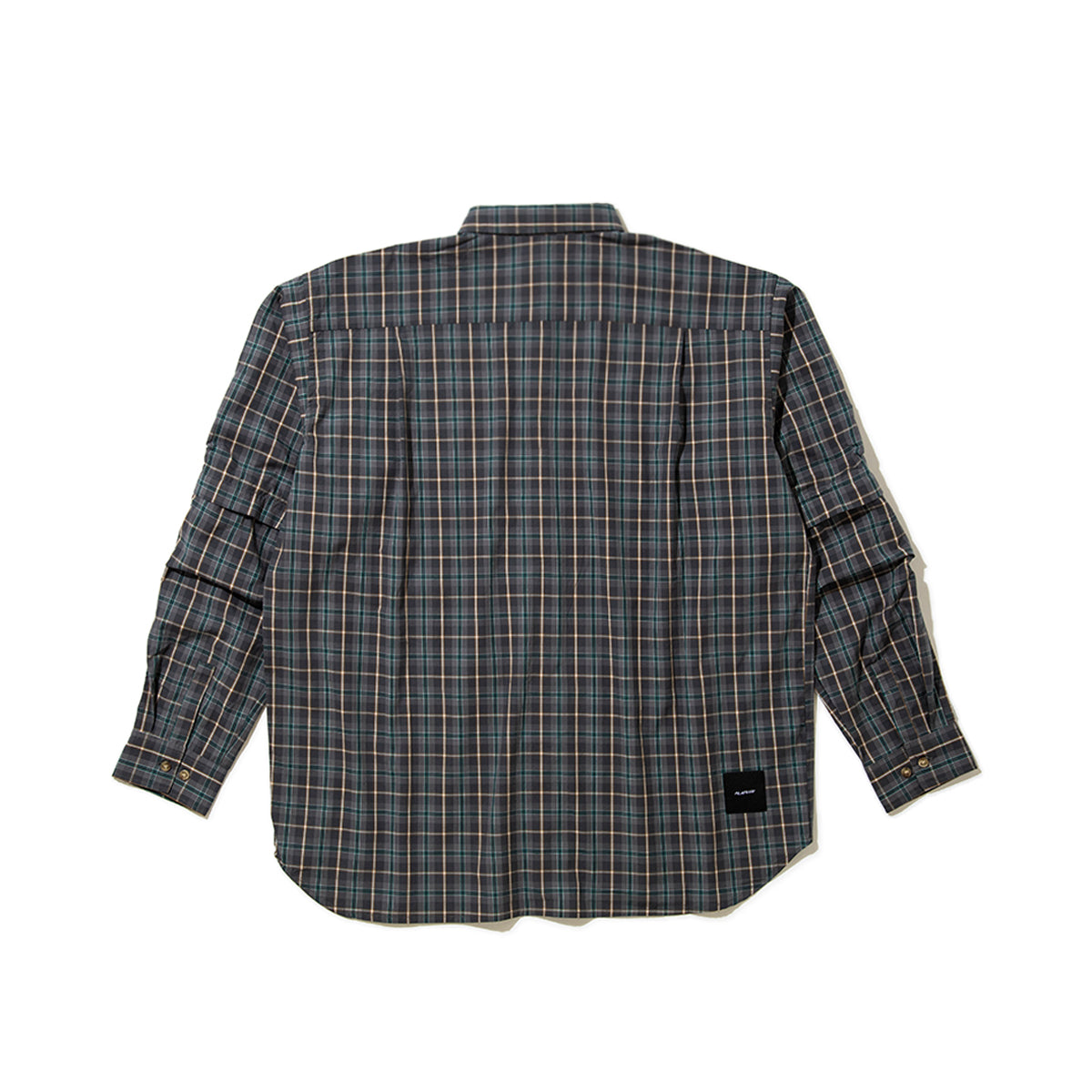 FLATLUX Grand Blue Shirt フラットラックス グランド ブルー シャツ FX25-111【メンズ コットン素材 チェック柄 長袖 26SS】