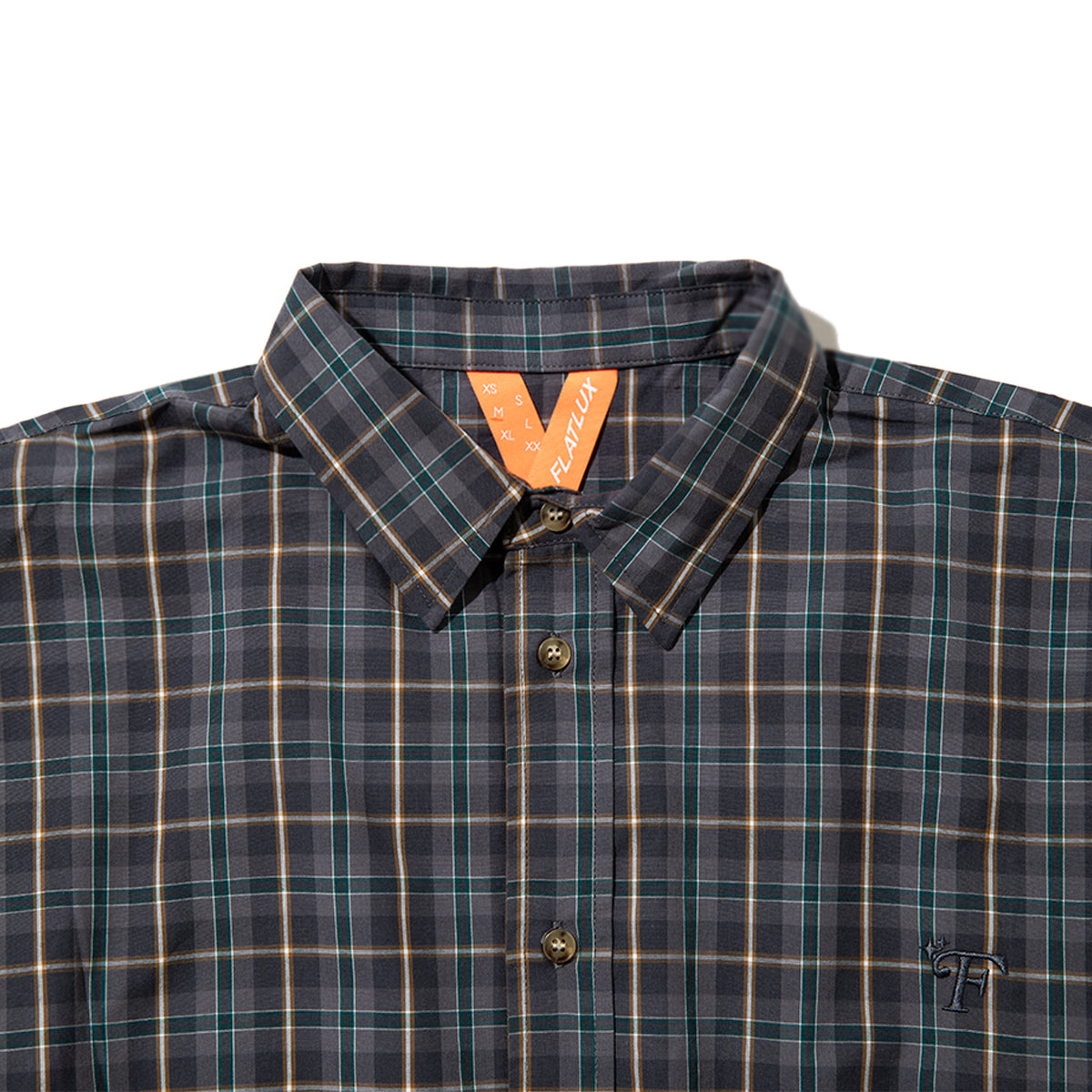 FLATLUX Grand Blue Shirt フラットラックス グランド ブルー シャツ FX25-111【メンズ コットン素材 チェック柄 長袖 26SS】