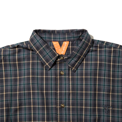 FLATLUX Grand Blue Shirt フラットラックス グランド ブルー シャツ FX25-111【メンズ コットン素材 チェック柄 長袖 26SS】